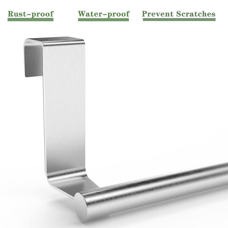 MZURBIR Towel Rack for Cabinet  Strong Steel Kitchen Over Cabinet Towel Bar Holder  9"" Wide - 2 Pack - Image 3
